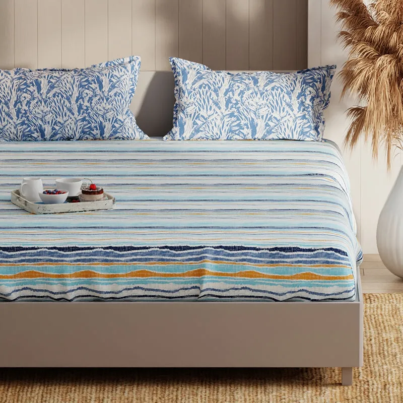 Rime Abstract Microfiber Bedsheet - 135 GSM media 4