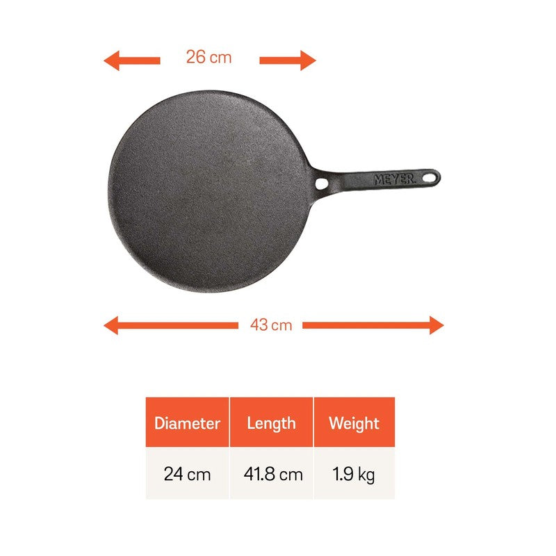 Meyer Cast Iron Roti Tawa - 26 CM media 10