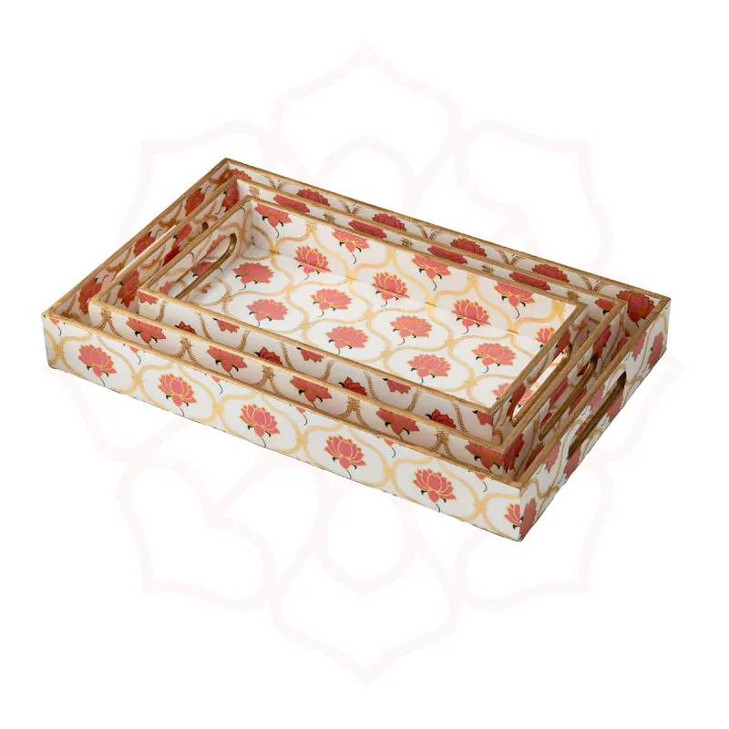 Lotus Grace Serving Tray - Set Of Three media 4
