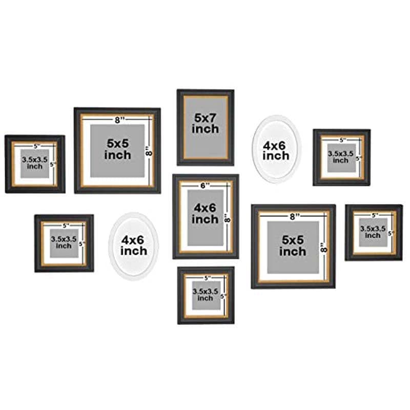 Memories Encased Photo Frame (Black) - Set Of Eleven media 5