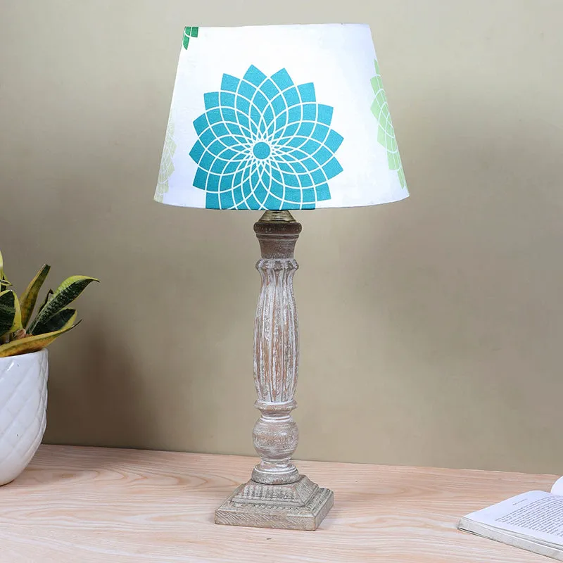 Akari Sif Printed Mango Wood Table Lamp media 2
