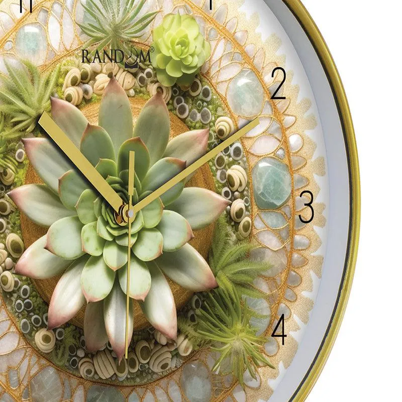 Orchid Orbit Analog Wall Clock media 5