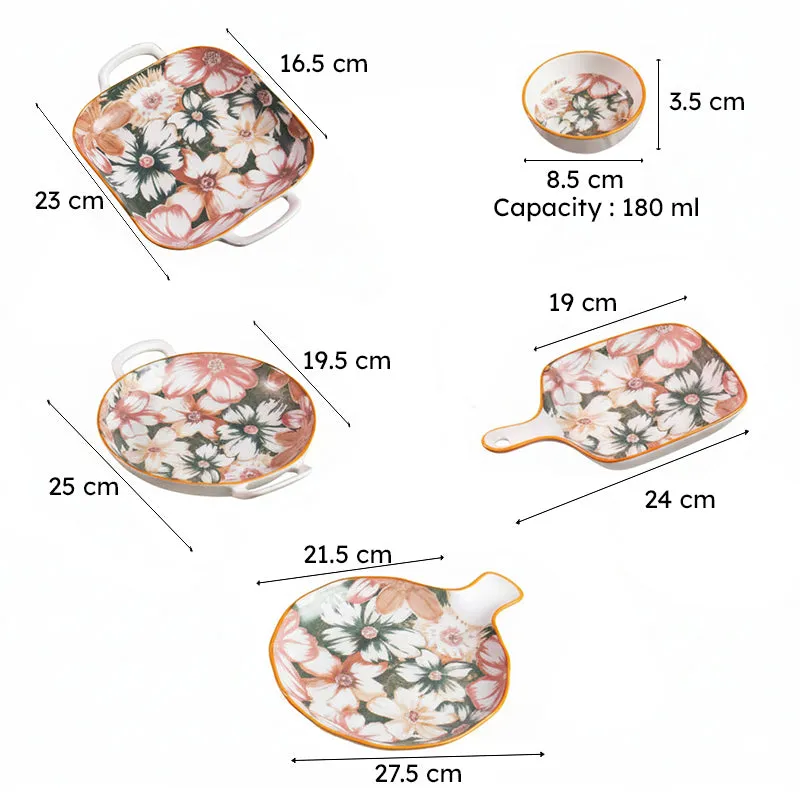 Liora Bloom Porcelain Platter - Six Piece Set media 10
