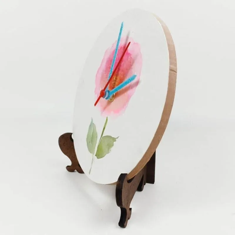 Mercy Flora Handpainted Table Clock media 4