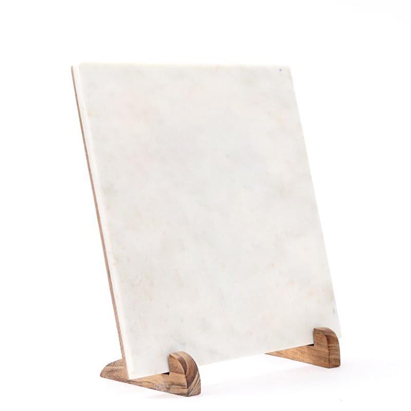 Monstera Leaf Hand Painted Marble Showpiece media 5