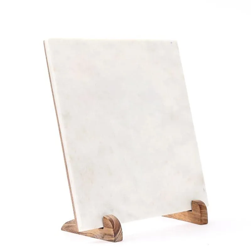 Monstera Leaf Hand Painted Marble Showpiece media 5