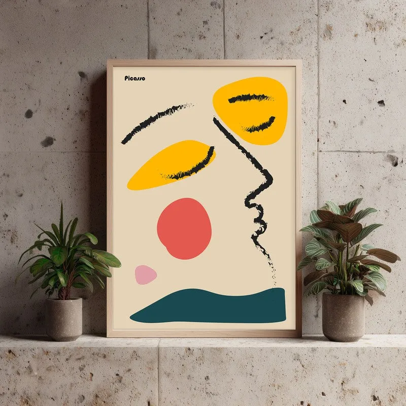 Enigmatic Vision Archival Canvas Wall Art - Natural Brown Frame media 4