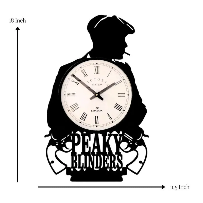 Peaky Blinders Steel Analog Wall Clock - Black media 7