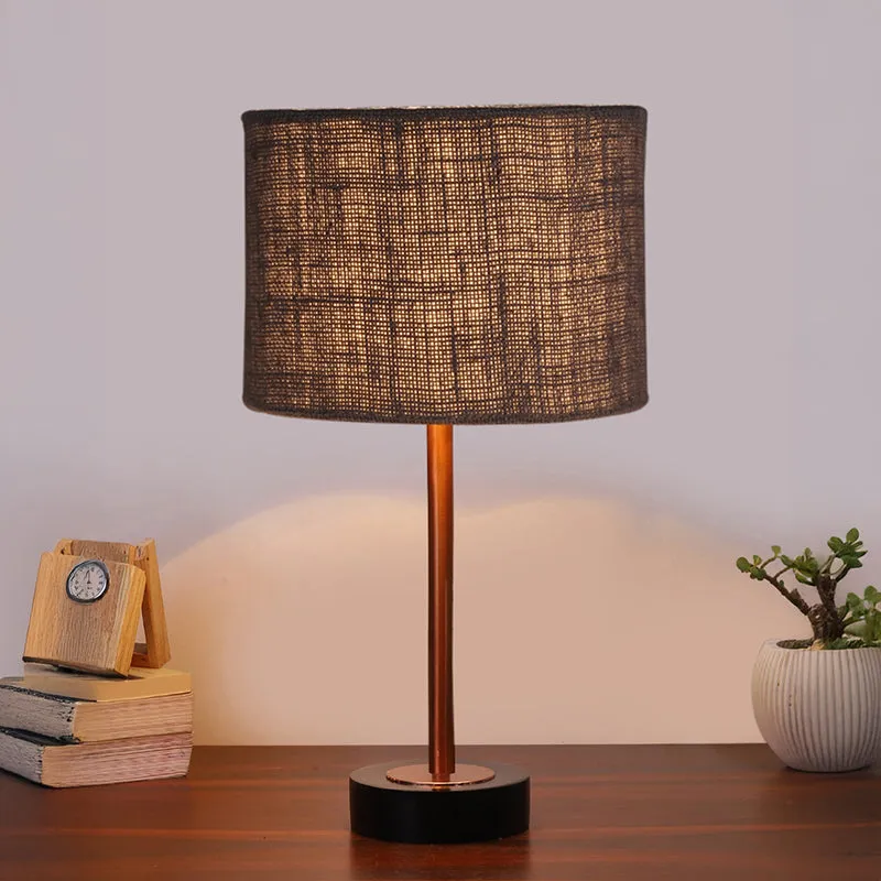 Sienna I Rodin Wooden Table Lamp - Grey,Copper,Black media 2
