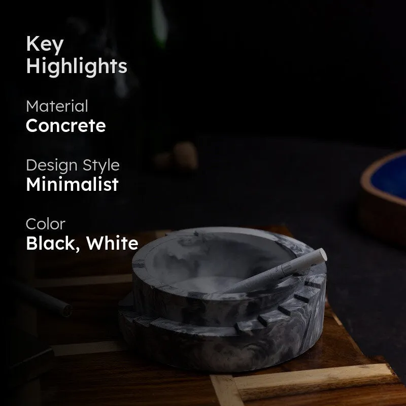 Stama Ash Tray - Black,White media 2