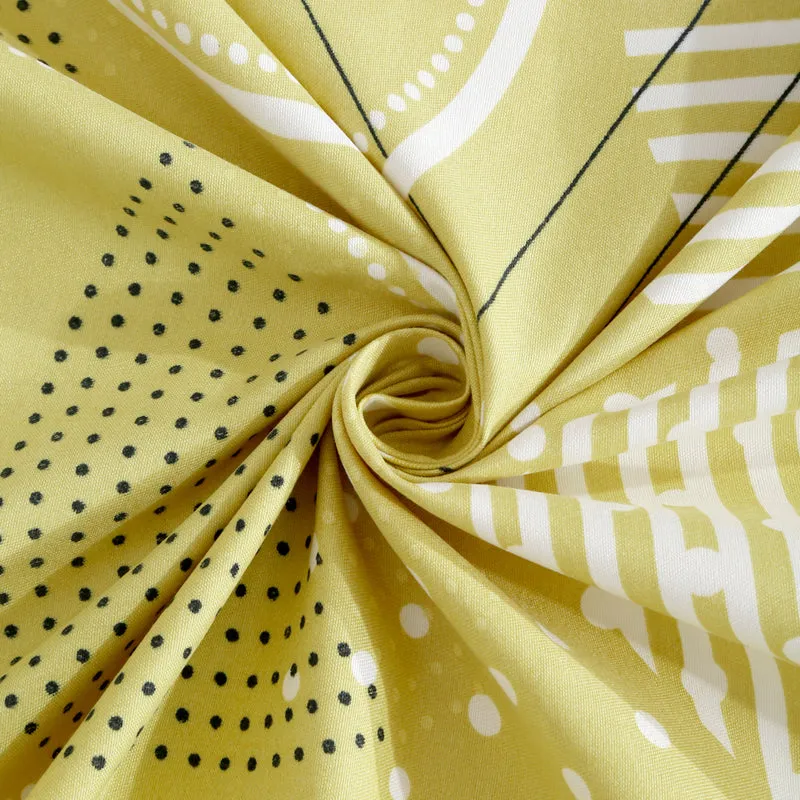 Yellow Circlet Diwan Set - Six Piece Set media 4
