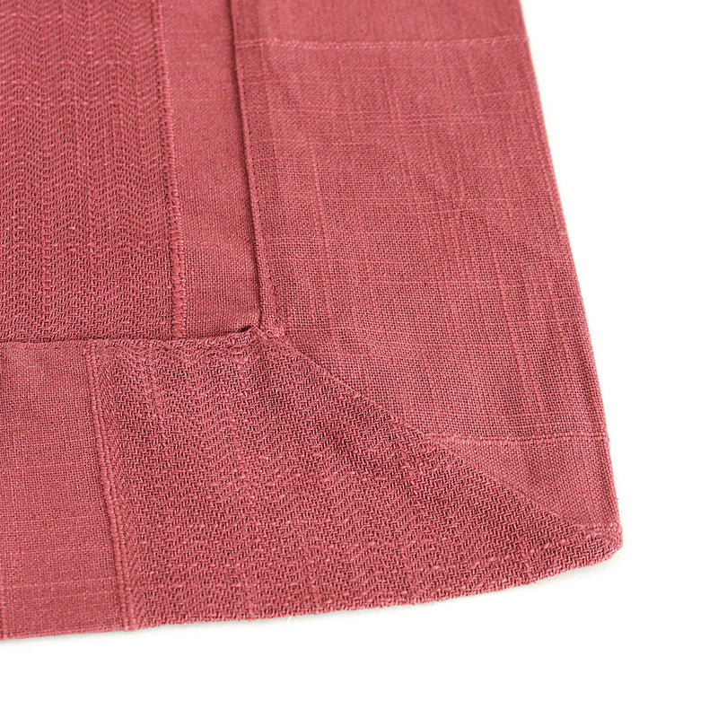 Chevron Grace Cotton Table Cover - Maroon media 5