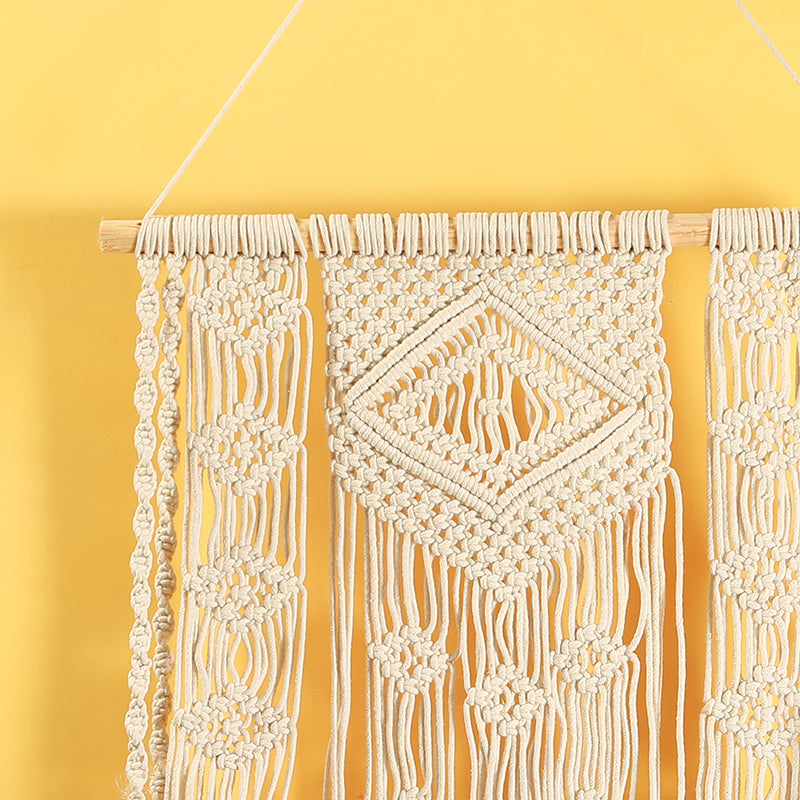 Knot Weave Macrame Wall Shelf media 3