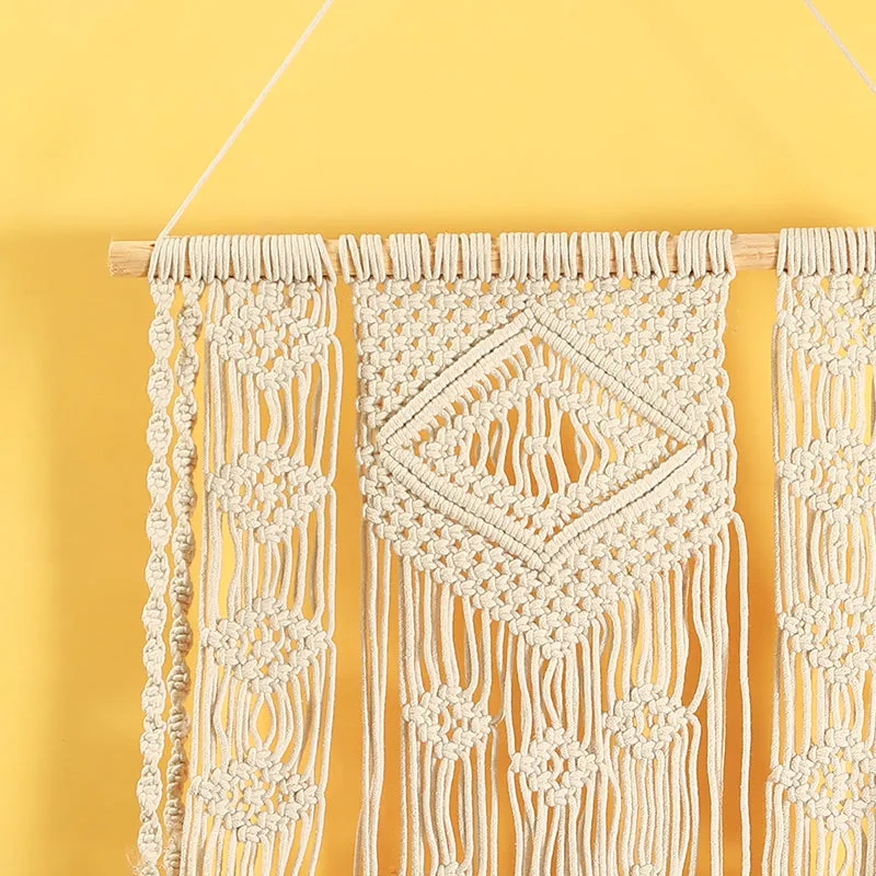 Knot Weave Macrame Wall Shelf media 3