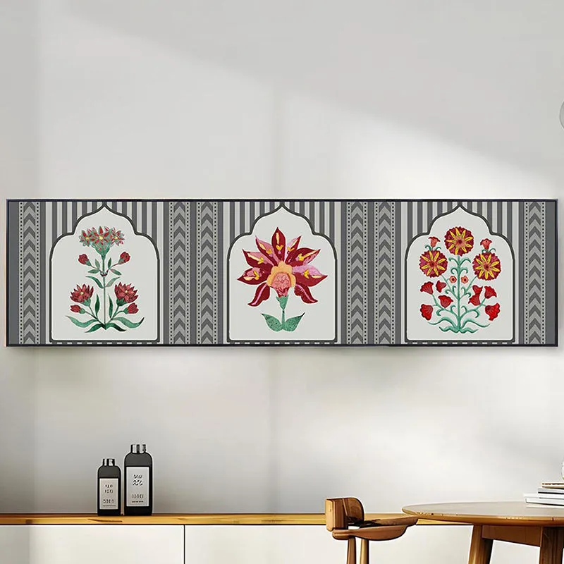 Tajalli Ethnic Canvas Wall Art With Frame - Black media 2