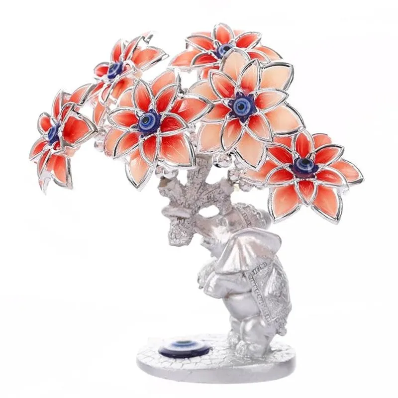 Fortune Tree with Elephant Resin Showpiece media 4