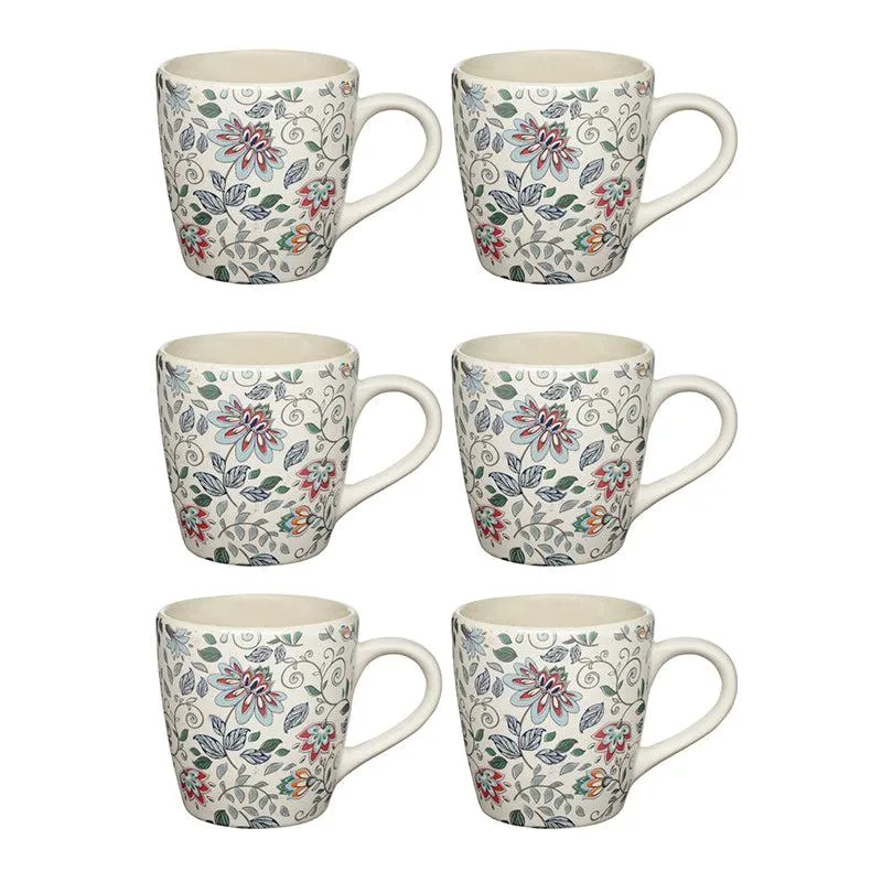 Exora Ceramic Tea Cup (220 mL Each) -  Set of Six media 4