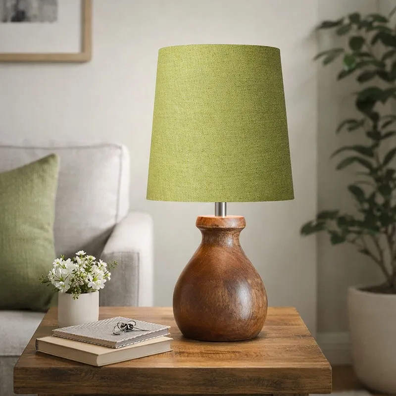 CleanGlow Wooden Table Lamp media 4