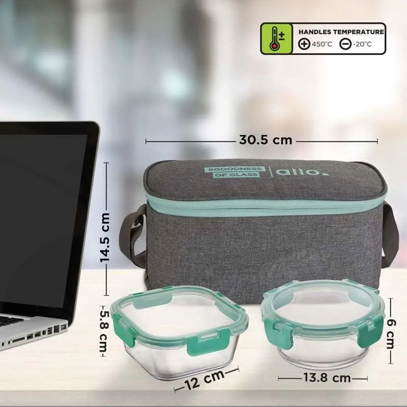Jonas Lunchbox With Grey Bag (310 & 390 ML) - Set Of Four media 5