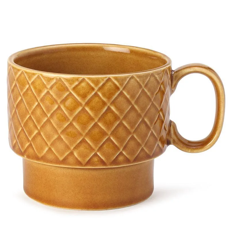 Fjord Ceramic Coffee Mug (500 mL) - Mustard media 5