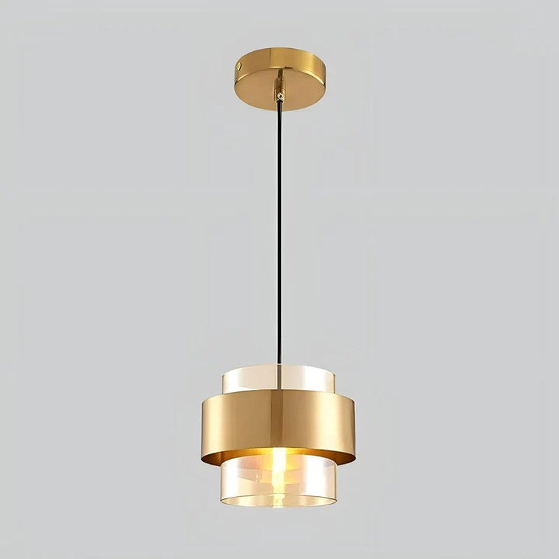 Golden Capsule Glass Ceiling Lamp media 3