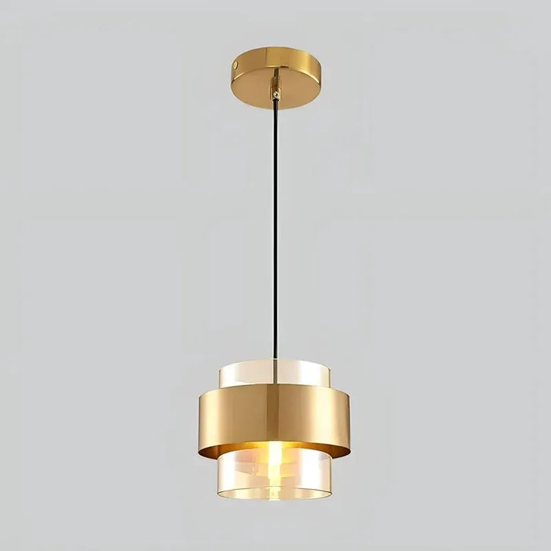 Golden Capsule Glass Ceiling Lamp media 3