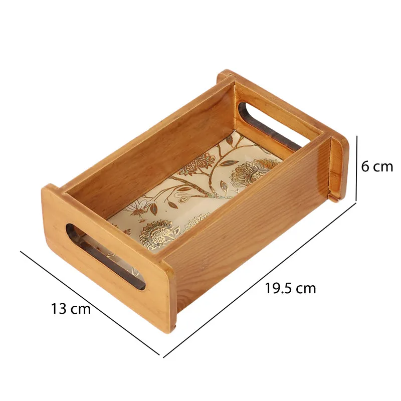 Blossom Glow Wooden Serving Tray media 6
