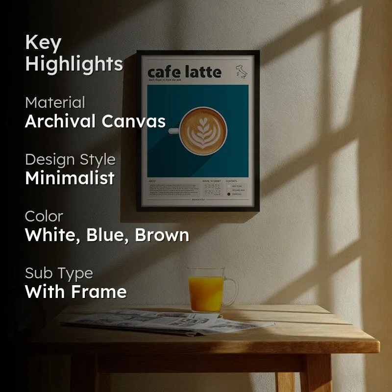 Barista Bloom Archival Canvas Wall Art - Black media 2