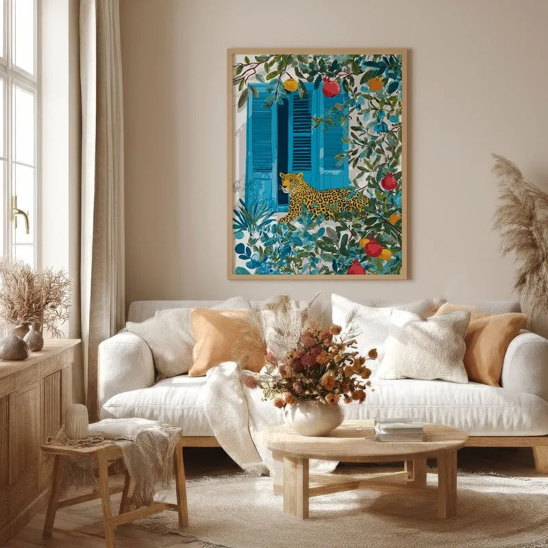 Elegant Spots Canvas Wall Painting - Brown Frame media 4