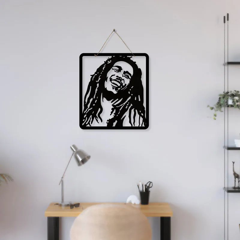 Bob Marley Silhouette Iron Wall Accent media 1
