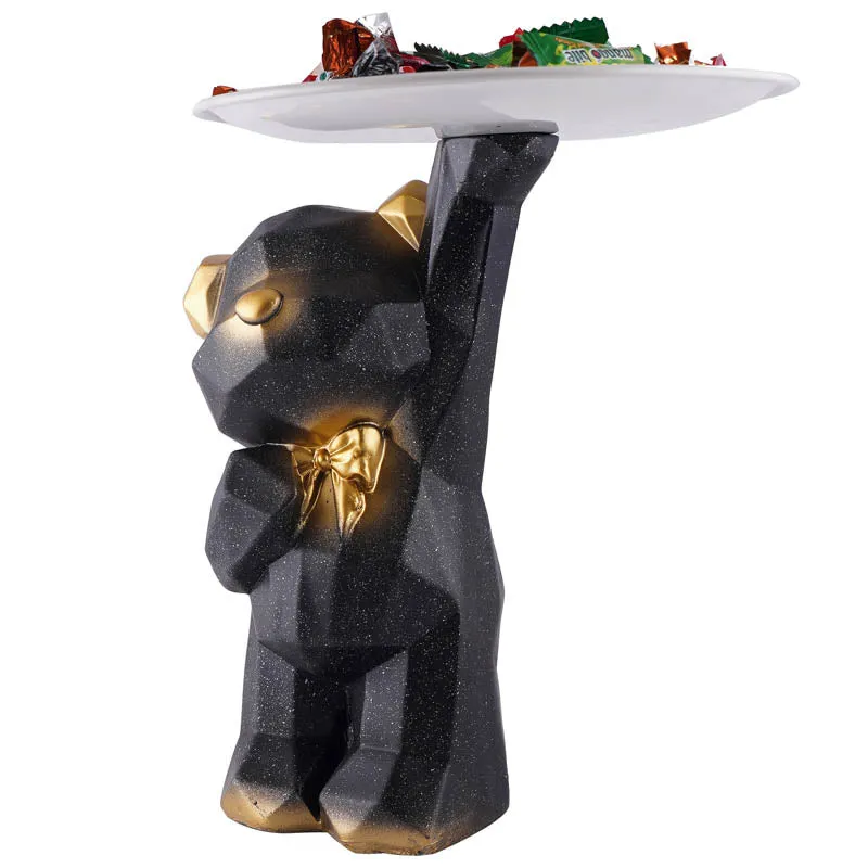 Teddy's Treat Painted Polyresin Show Piece - Black media 4