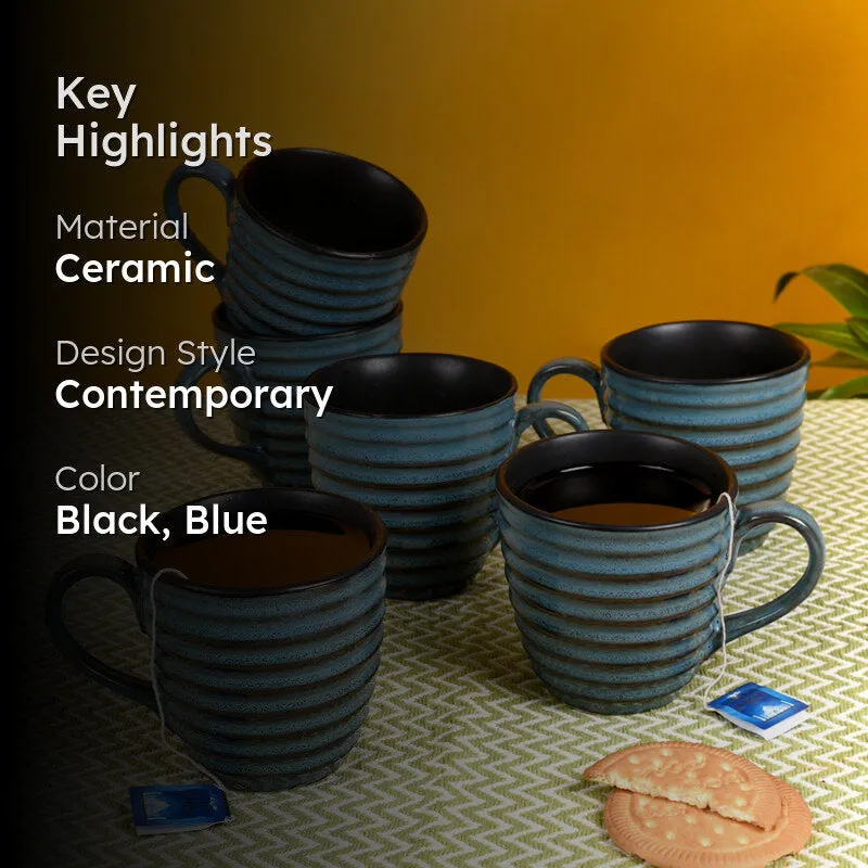 Melto Ceramic Tea Cup (150mL Each) - Set of Six media 2