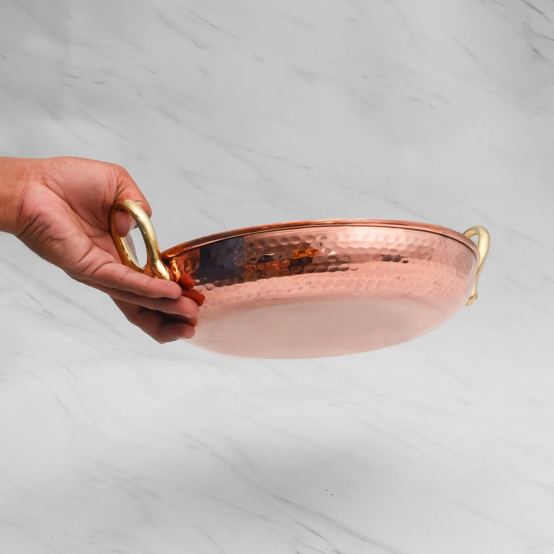 Montaro Glossy Copper Kadhai - 2500 mL media 4