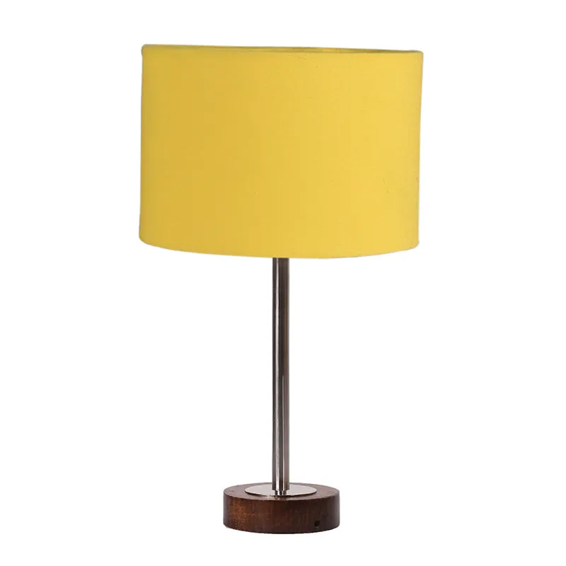 Cotin I Rodin Wooden Table Lamp - Yellow,Silver,Brown media 4