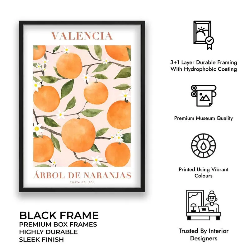 Citrus Serenade Archival Canvas Wall Art - Black media 10