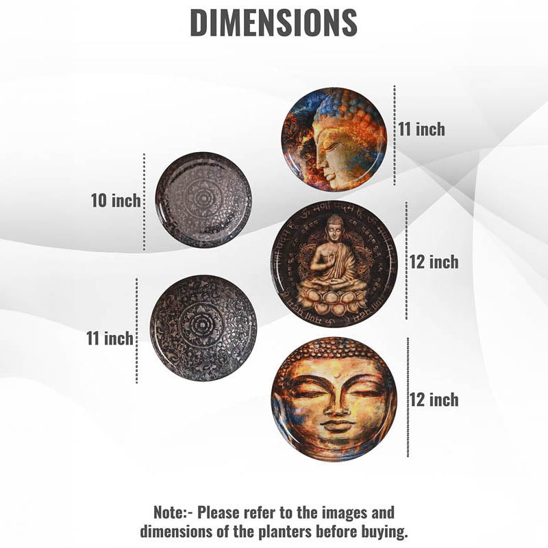 Meditation Aura Wall Plate - Set Of Five media 4