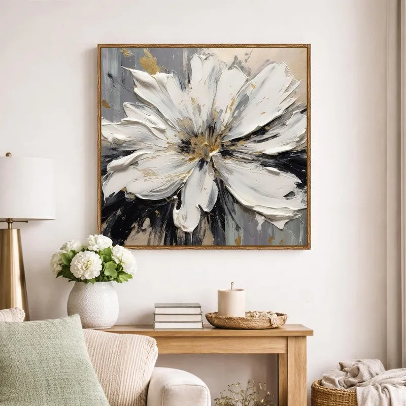 Floral Craft Canvas Wall Art With Frame media 1