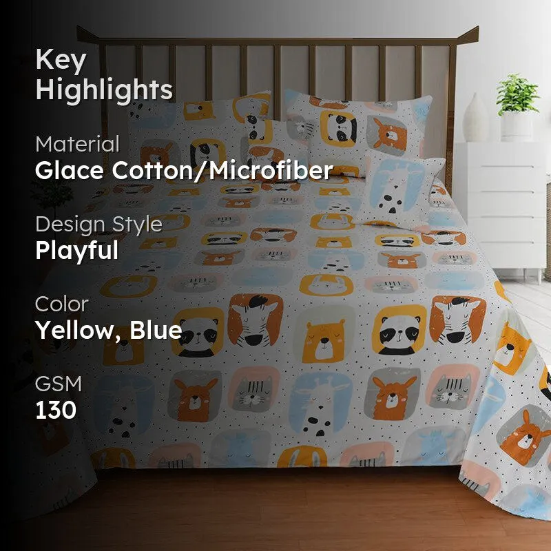 Funky Safari Kids Quilted Bedding Set - Five Piece Set media 2