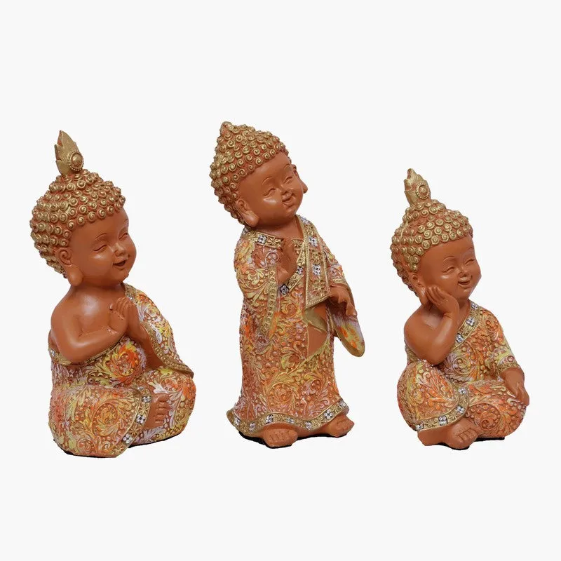 Harmony of Innocence Buddha Idol - Set Of Three media 3