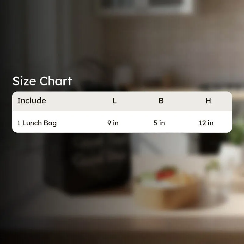 Good Food Polyester Lunch Bag - Black & Grey media 8