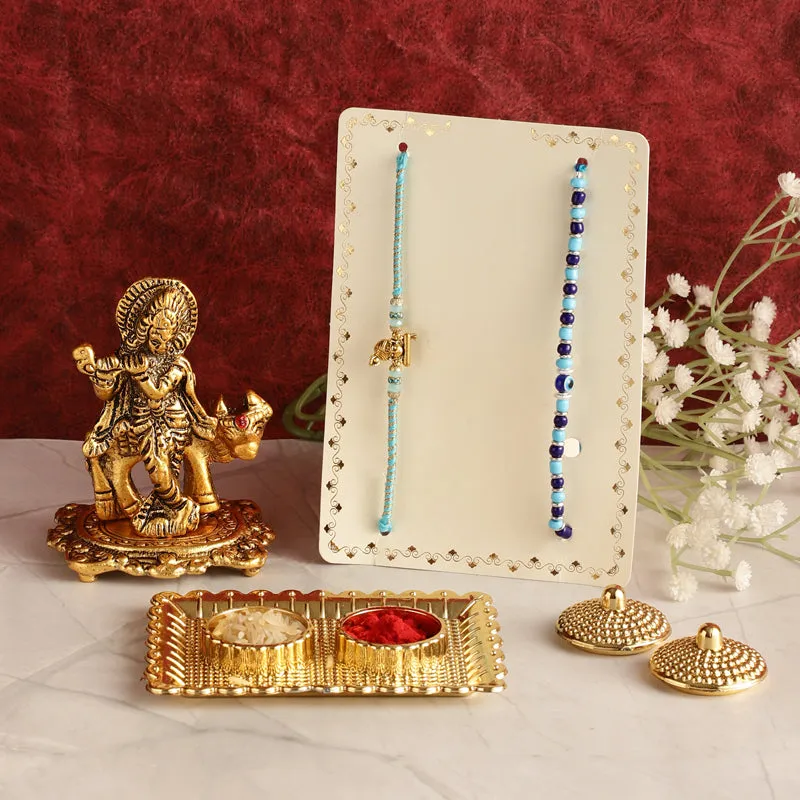 Divine Krishna Rakhi Hamper media 1