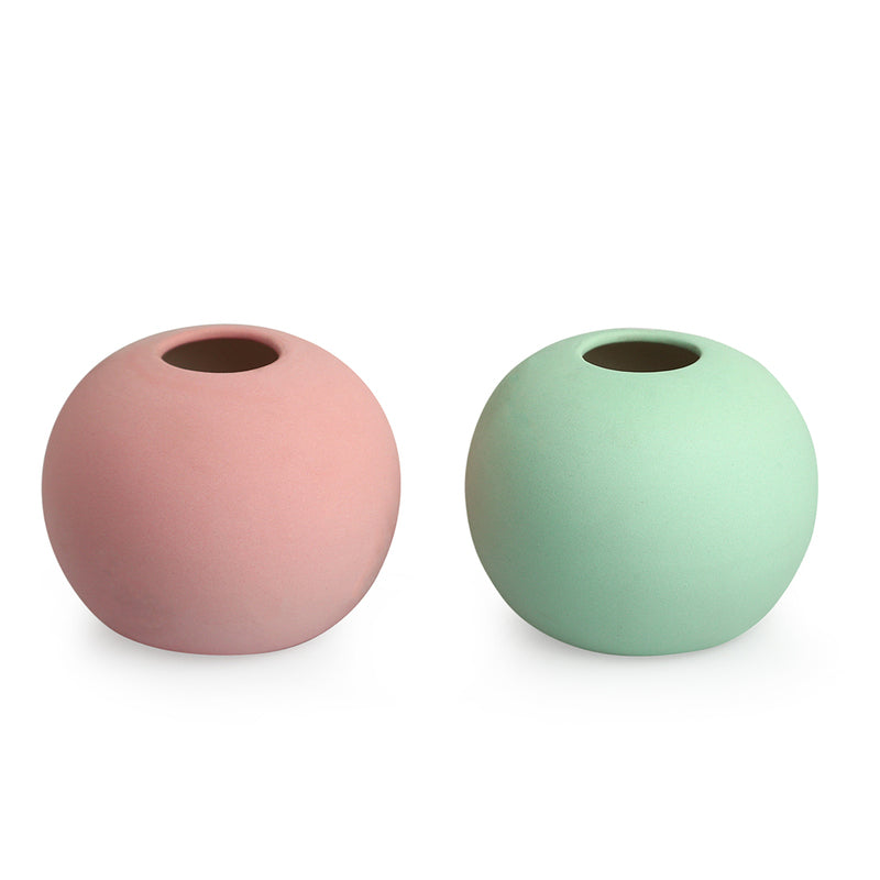 Nura Pink Vase - Set Of Two media 3