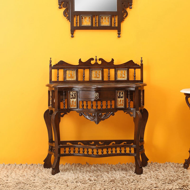Royal Teak Wood Console Table