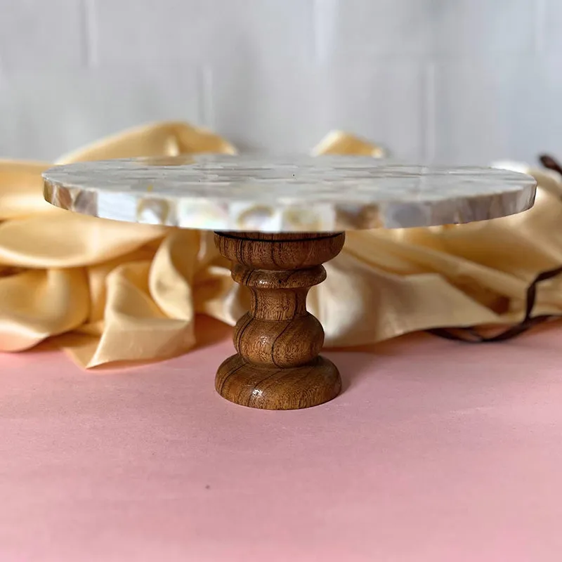Mer-Maison Mother Of Pearl Cake Stand media 6