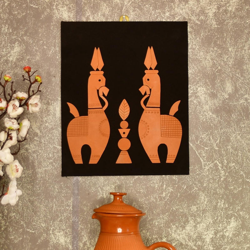 Mrittika Ashva Terracotta Wall Art