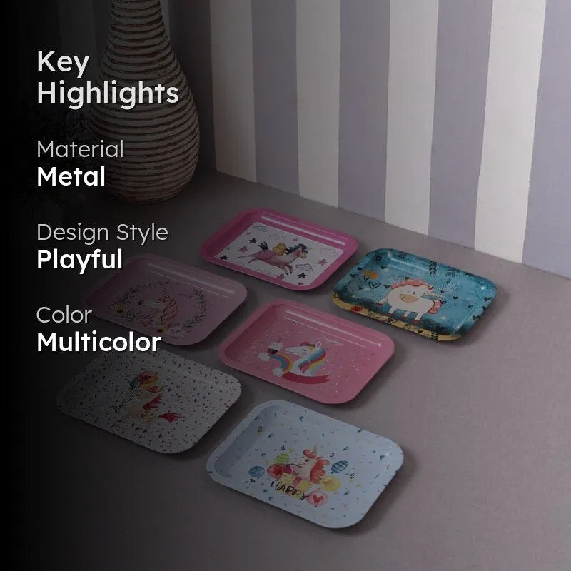 Unicorn Cast Tray - Set Of Six media 2
