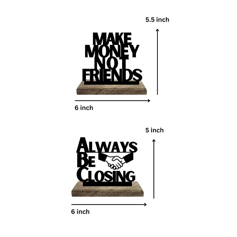 Profitable Connections Typography Showpiece - Set Of Two media 7