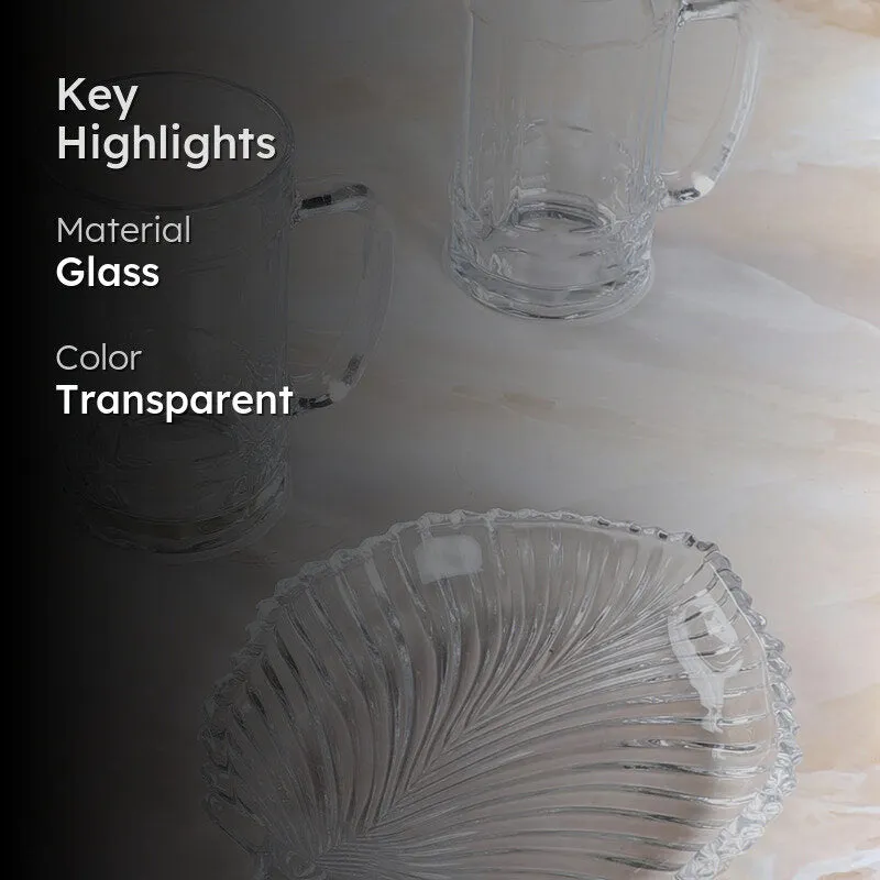 Hili (250 ML) Beer Glass & Snack Plate Combo - Three Piece Set media 2