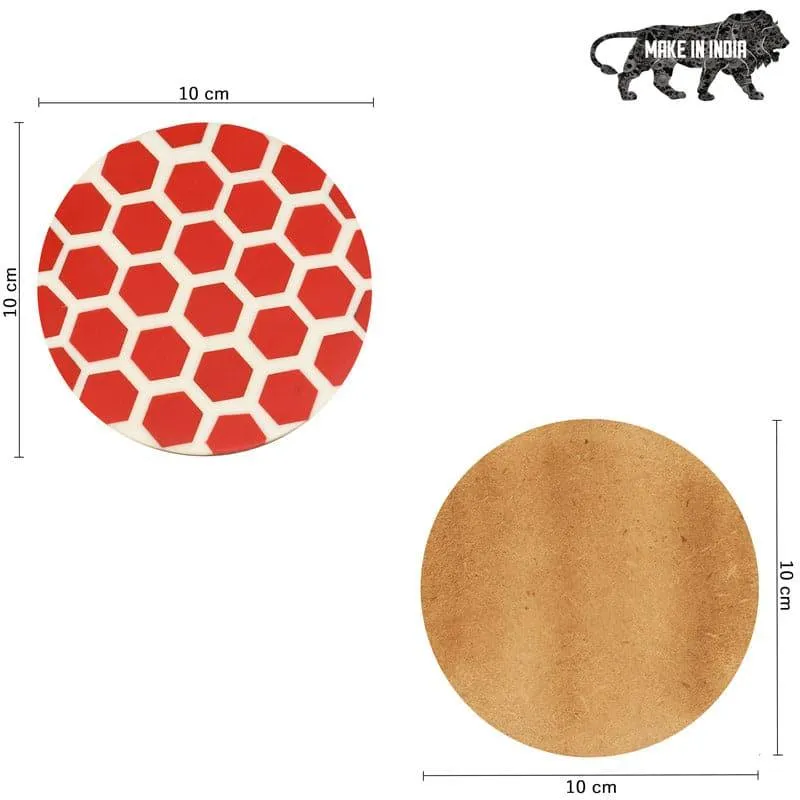 Red Honey Glow Coaster - Set Of Four media 4