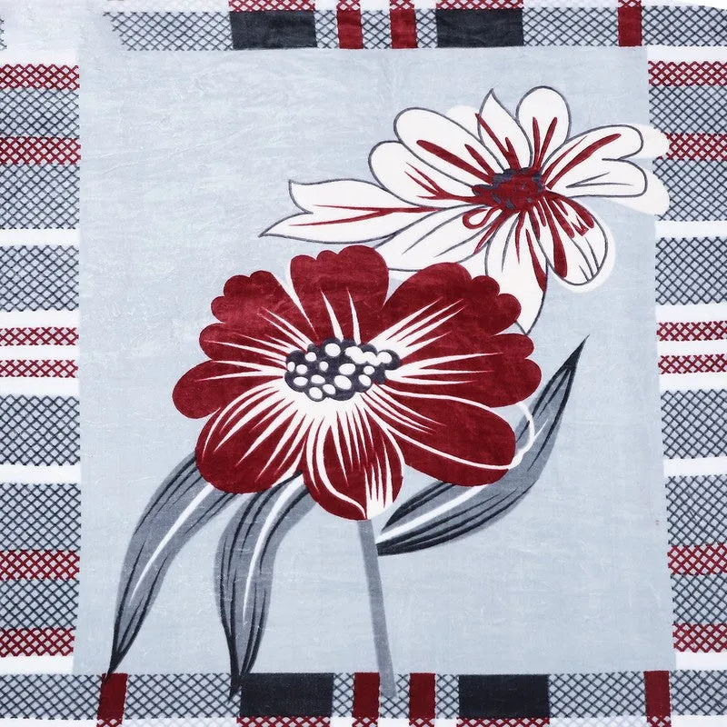 Monte Carlo Crimson Dream Blanket (Blue,Red) - 550 GSM media 6